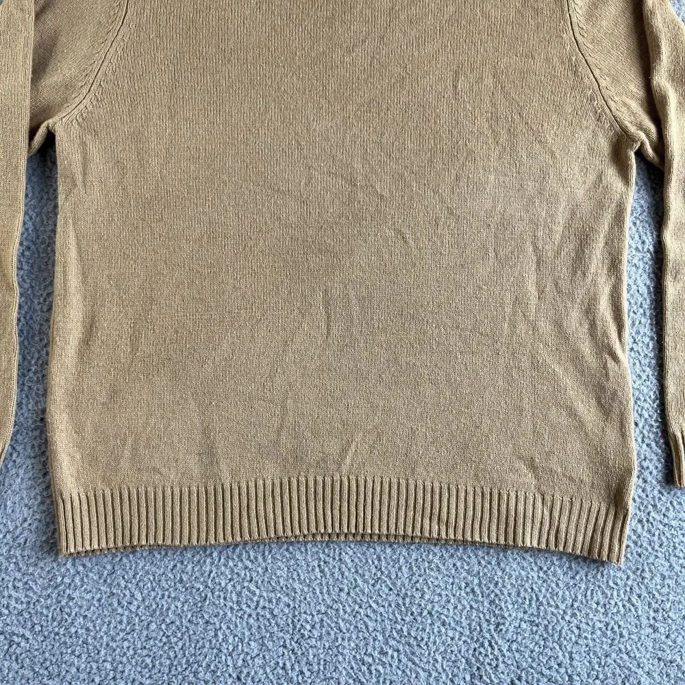 NEW Vintage Eddie Bauer Sweater Mens Extra‎ Large Beige Lambs Wool Smart Fabric
